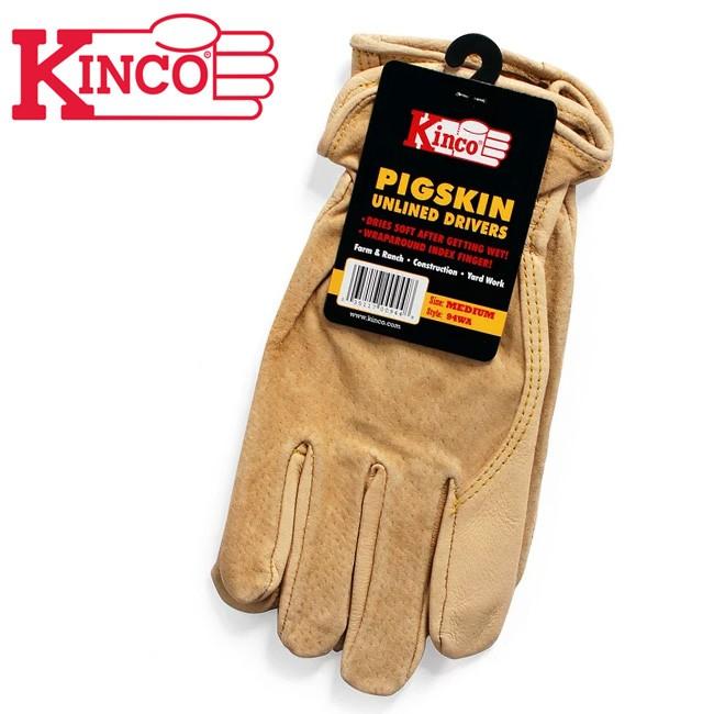 Kinco Gloves キンコグローブ Unlined Grain Pigskin Gloves 94WA 【アウトドア/ガーデニング