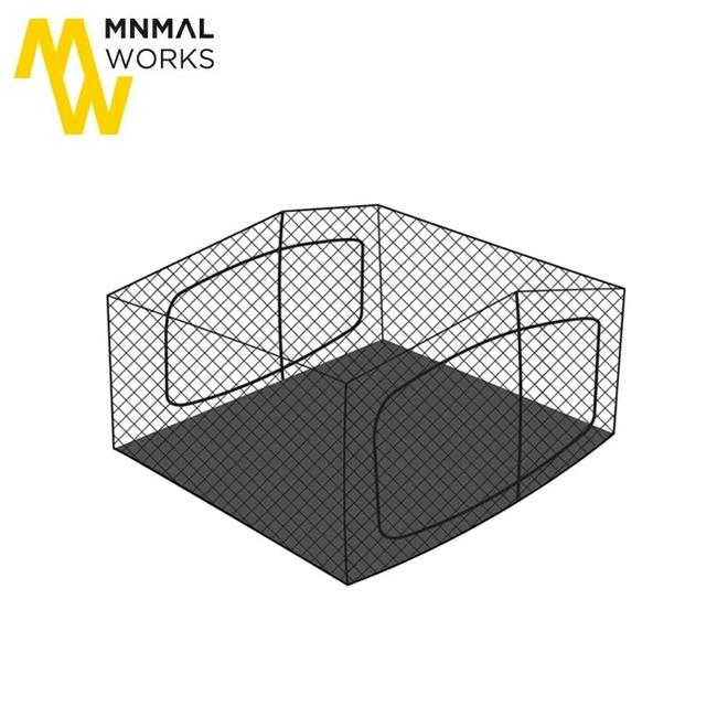MINIMAL WORKS ジャックシェルター ミニ メッシュインナーテント JACK SHELTER MINI MESH INNER TENT BKジャックシェルターミニ