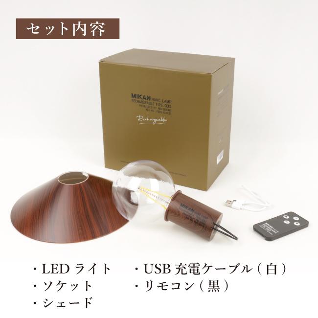 MIKAN ミカン×POST GENERAL ポストジェネラル 3WAY LEDランタン WOOD