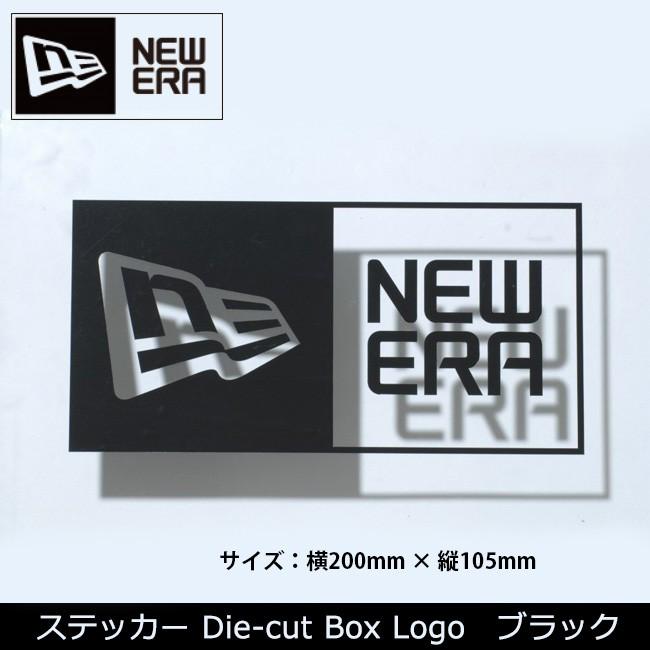 NEWERA ニューエラ ステッカー NEW ERAステッカー Diecut Box Logo ブラック 11099458【メール便・代引き