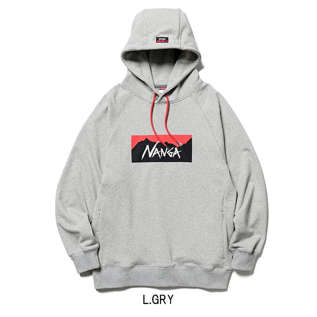 NANGA ナンガ ECO HYBRID BOX LOGO SWEAT HOODIE エコハイブリッドボックスロゴスウェットフーディー 【パーカー/長袖/トレーナー/タウンユース】｜snb-shop｜12