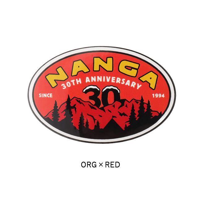 NANGA（ナンガ） NANGA 30TH ANNIVERSARY STICKER OVAL ナンガ30thアニバーサリーステッカーオーバル ...