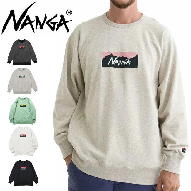 NANGA（ナンガ） ECO HYBRID BOX LOGO SWEATSHIRT エコハイブリッド