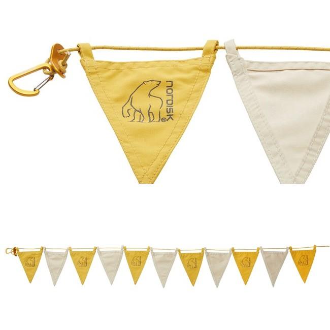 NORDISK ノルディスク Flag Lines (2 Pieces) Mustard 148092