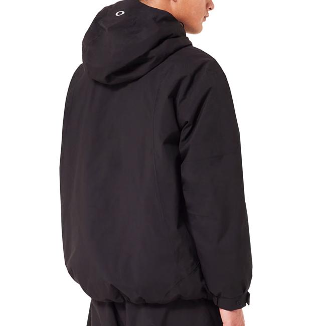 Oakley ブラック フード付きジャケット OAKLEY オークリー ウィンドブレーカー メンズ ジャケット 裏