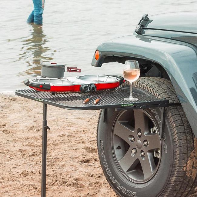キャンプギア】4WD車のタイヤに引っ掛けるタイヤテーブル Tail キャンプギア】4WD車のタイヤに引っ掛けるタイヤテーブル Tail