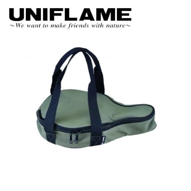 UNIFLAME ユニフレーム スキレット収納ケース 7インチ グリーン 661123 【フライパン/アウトドア/キャンプ】｜snb-shop