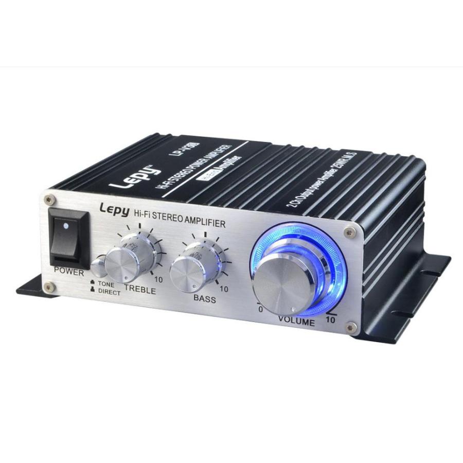 トラスト LEPY デジタルアンプ パワーアンプ ステレオアンプ LP2024A+ アンプ ブラック 電源 付き gamekouryaku