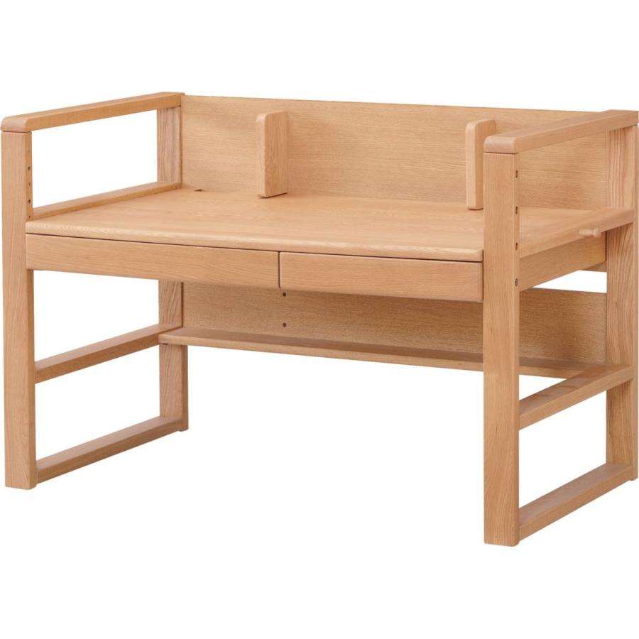 浜本工芸 学習デスク No.17デスク【幅100cm】 単品 高さ調節 昇降 学習机 ワークデスク 無垢材 木製 ナチュラル 日本製 5年保証 完成品_1