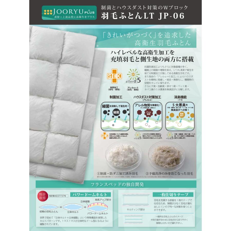 フランスベッド（FRANCEBED） 羽毛布団 オールシーズン 2枚合わせ S