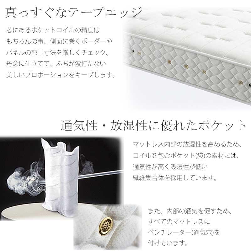 日本ベッド シルキーポケット マットレス SS スモールシングル 幅90cm