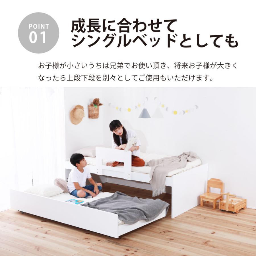 ペアベッド 2段ベッド シングル S 選べるフレームのみ 日本製 