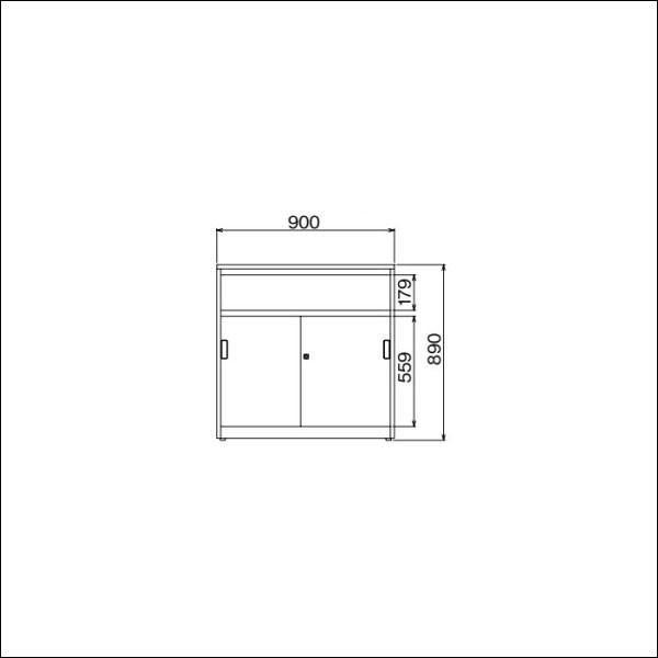 ハイカウンター 受付カウンター 収納付き 幅90cm 高さ89cm ACV-9HST アイリスチトセ 受付 オフィス ホワイト 受付カウンター 熱収縮チューブセット(カラフル 125ピース) EA944BH-12