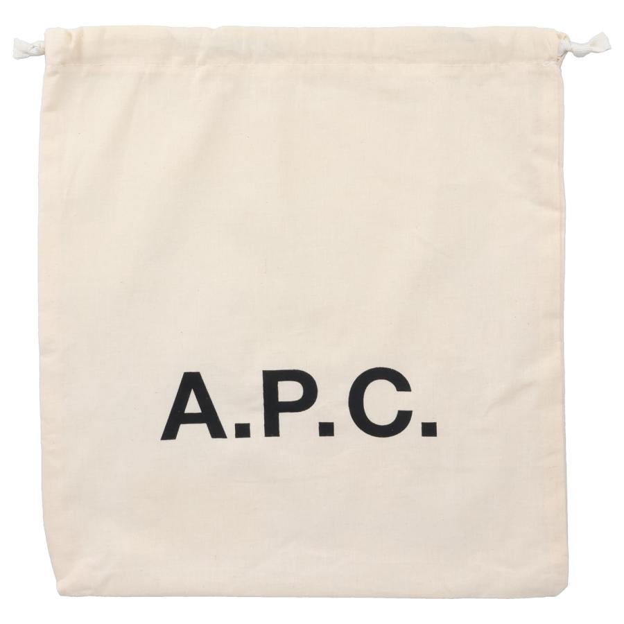 A.P.C. アーペーセー ショルダーバッグ デミルーン レディース 斜めがけ 軽量 DEMI-LUNE LEATHER CLUTCH ブラウン PXAWV F61596の画像