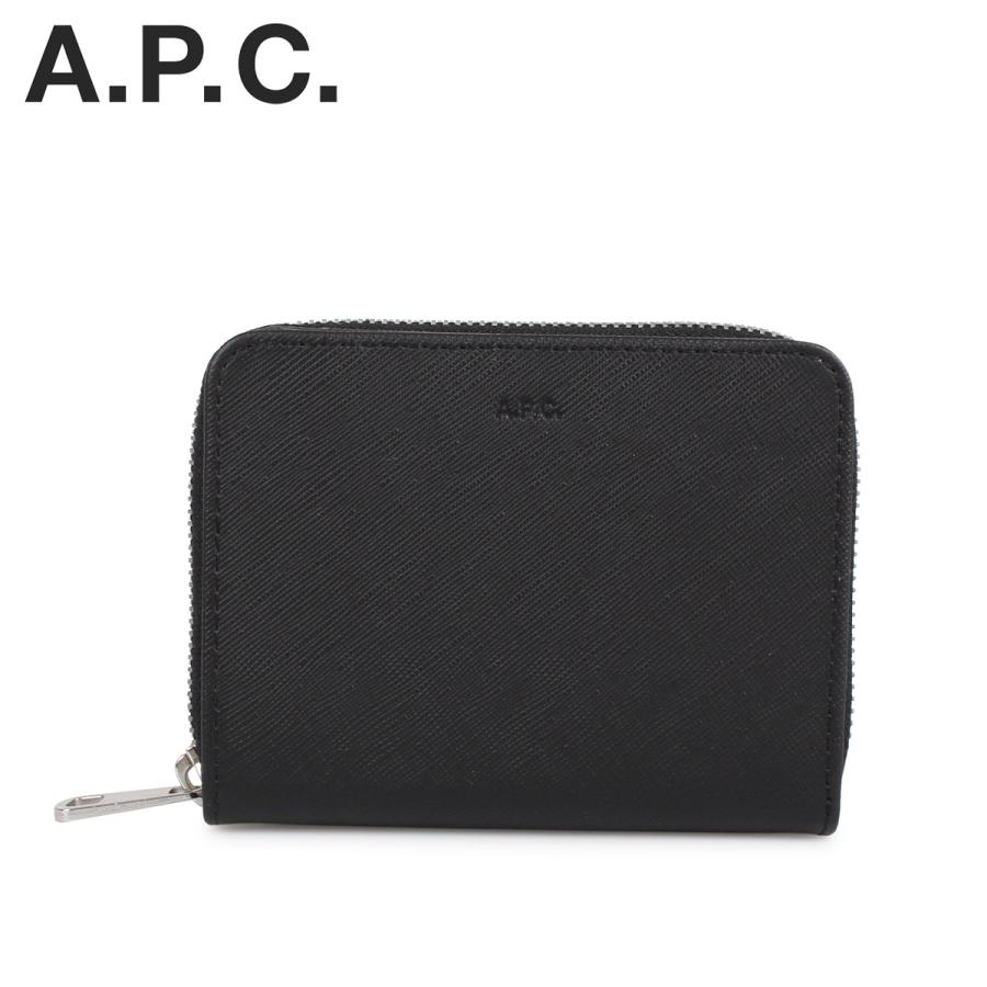 A.P.C. アーペーセー 財布 二つ折り メンズ EMMANUEL ZIP WALLET ブラック 黒 PXBJQ-H63087 :apc-pxbjq-h63087:スニークオンライン