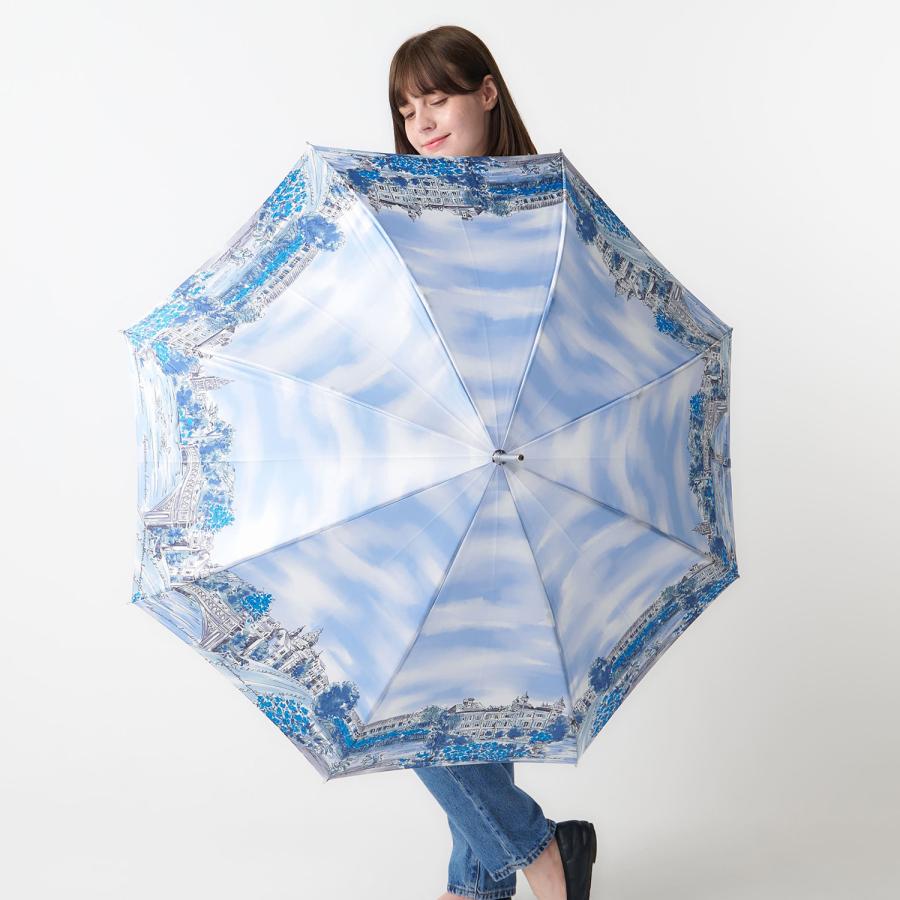 Aquascutum（アクアスキュータム） 長傘 雨傘 レディース 耐風 ボタン
