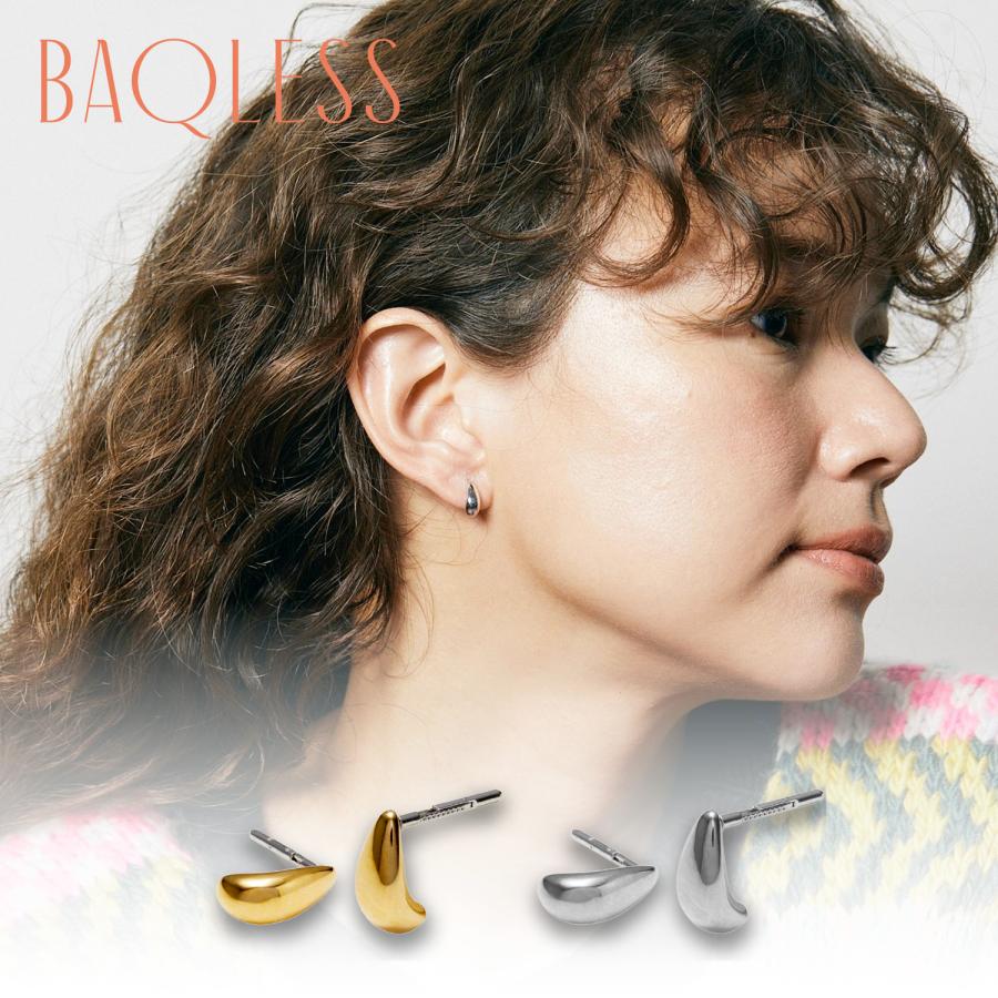 BAQLESS（バックレス） ピアス レディース 金属アレルギー対応 つけっ