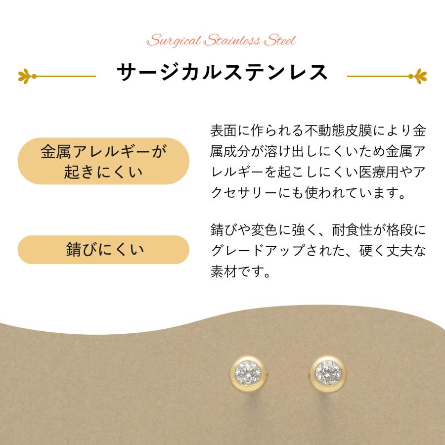 BAQLESS（バックレス） ピアス レディース 金属アレルギー つけっ
