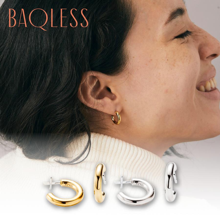 BAQLESS（バックレス） ピアス レディース 金属アレルギー対応 つけっ
