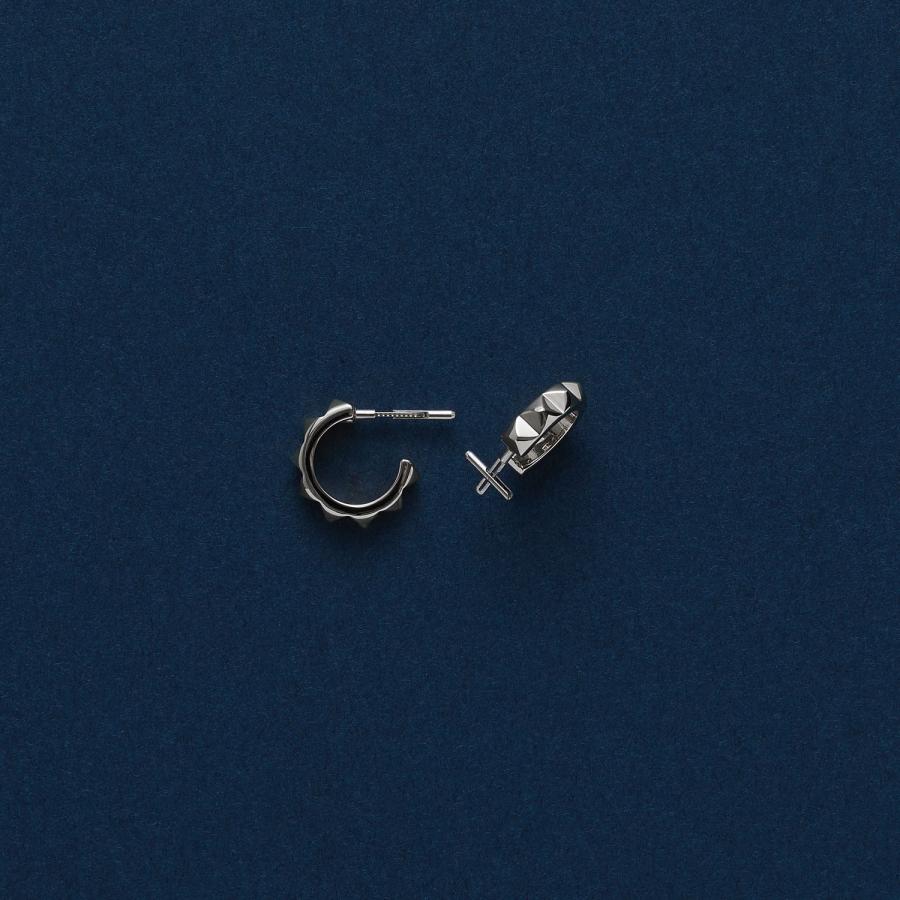 Baqless バックレス ピアス フープピアス レディース 18k 金属アレルギー キャッチ 落ちない Embrace Soho Gold/Silver ゴールド シルバー_5