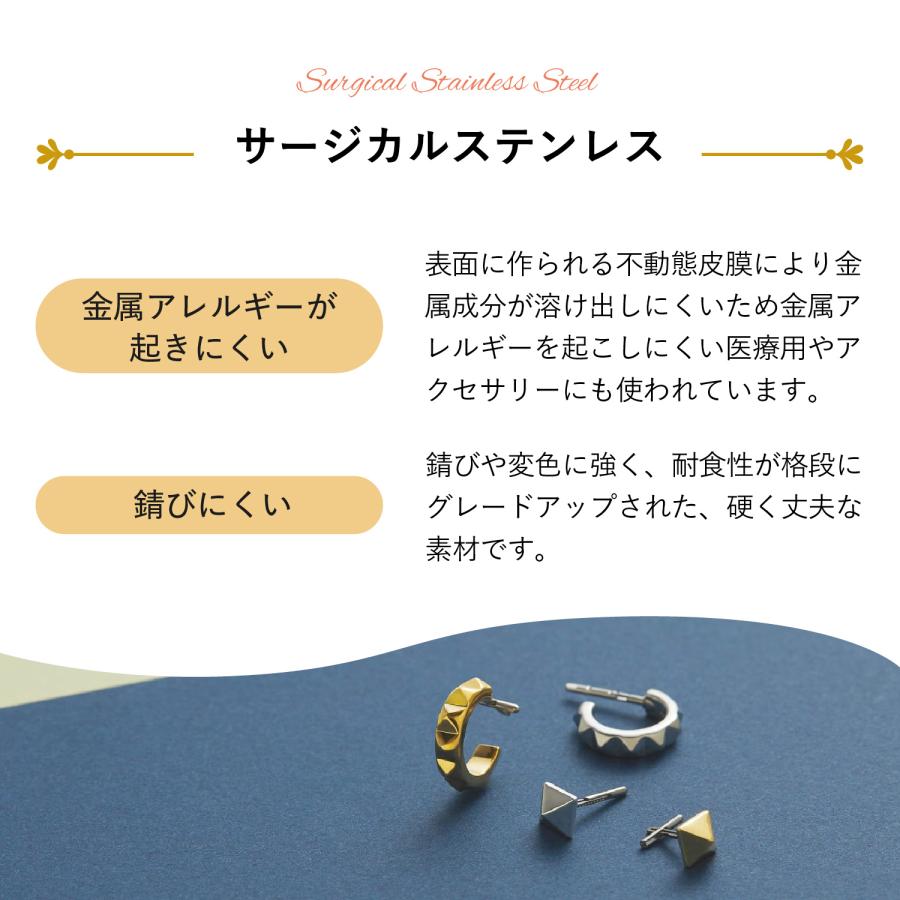 BAQLESS（バックレス） ピアス フープピアス レディース 18k 金属
