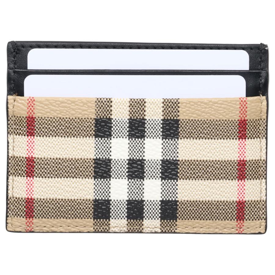 バーバリー BURBERRY カードケース 名刺入れ 定期入れ レディース チェック VINTAGE CHECK CARD HOLDER ベージュ 8069822 爆買の画像