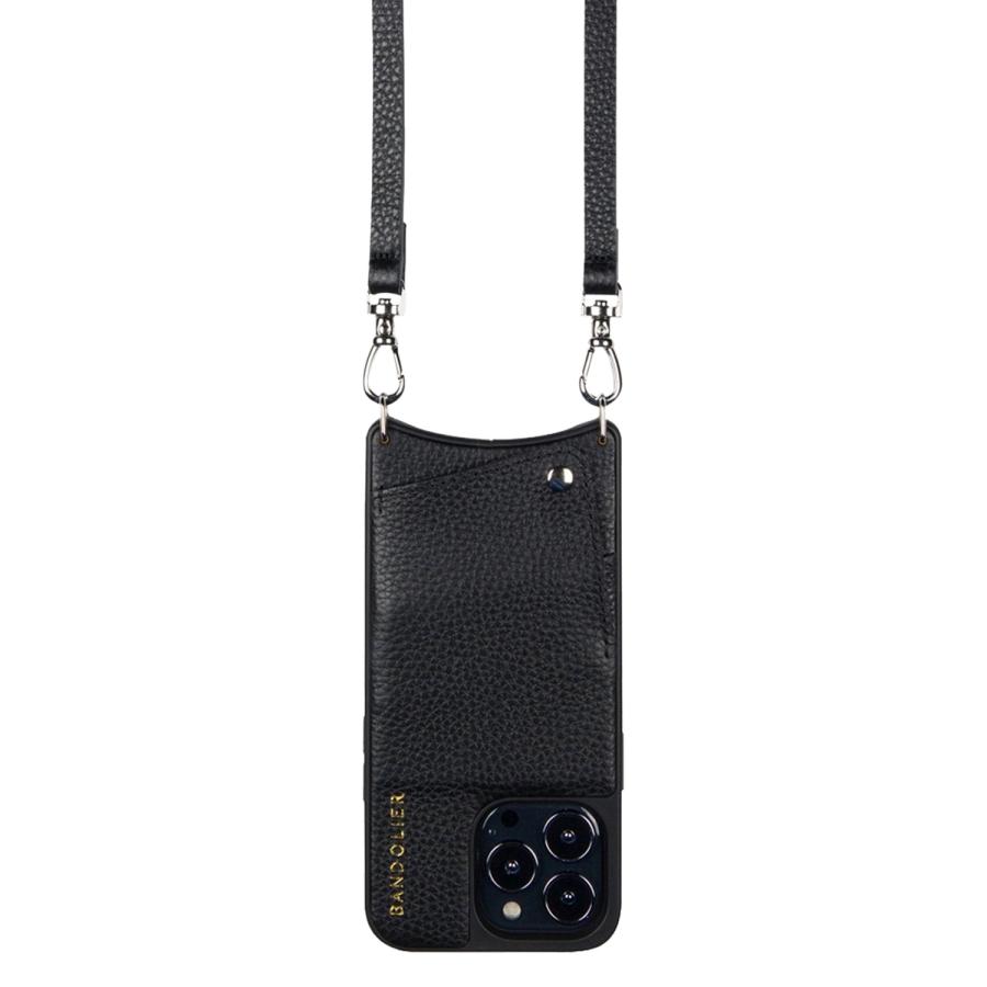 バンドリヤースマホショルダー　ブラック BANDOLIER（バンドリヤー） スマホショルダー スマホケース iPhone 14