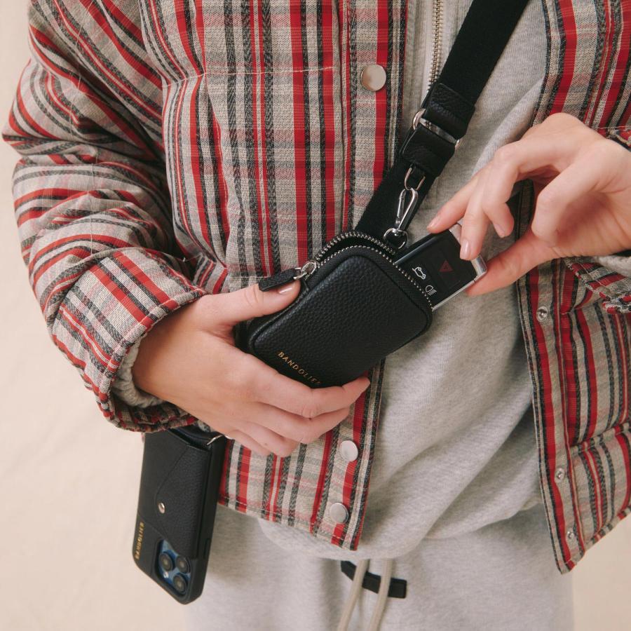 バンドリヤー　BANDOLIER iPhone15　ケース　ショルダー BANDOLIER バンドリヤー スマホショルダー スマホケース