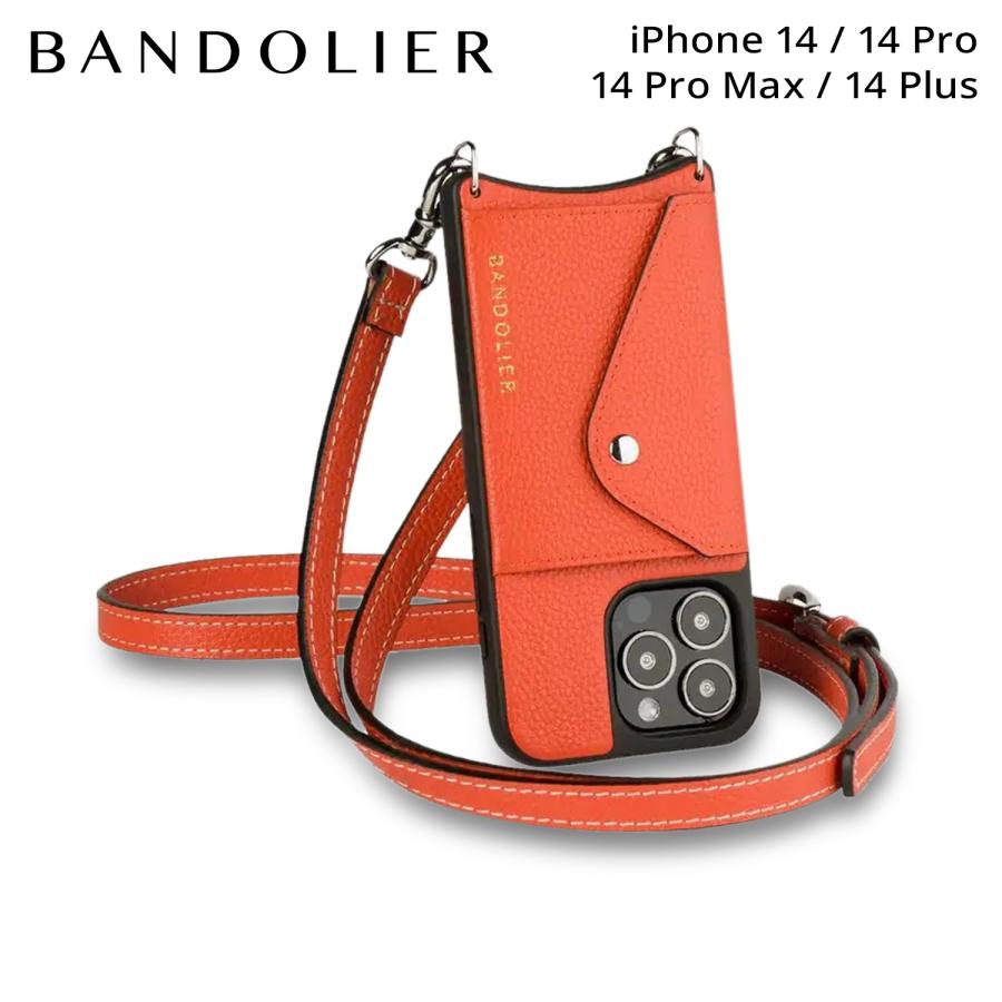 BANDOLIER iPhone14 オレンジ ストラップのおまけつき BANDOLIER