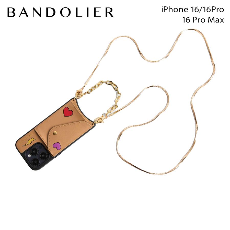 BANDOLIER GIA TAN iPhone16pro ストラップ付き　完売 BANDOLIER（バンドリヤー） スマホショルダー スマホケース iphone16