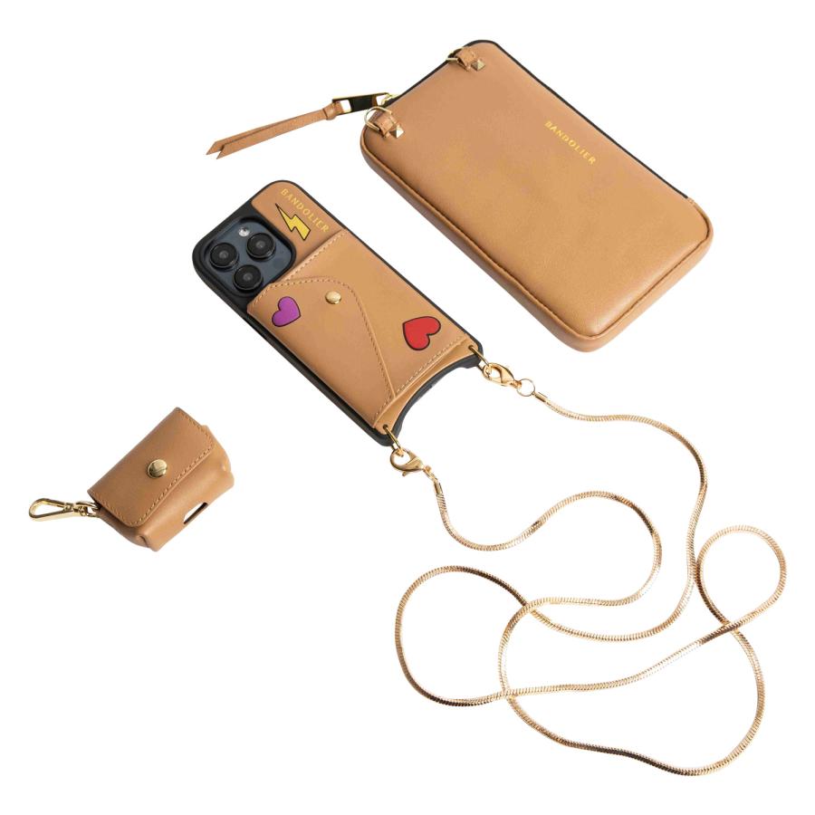 BANDOLIER GIA TAN iPhone16pro ストラップ付き　完売 BANDOLIER（バンドリヤー） スマホショルダー スマホケース iphone16