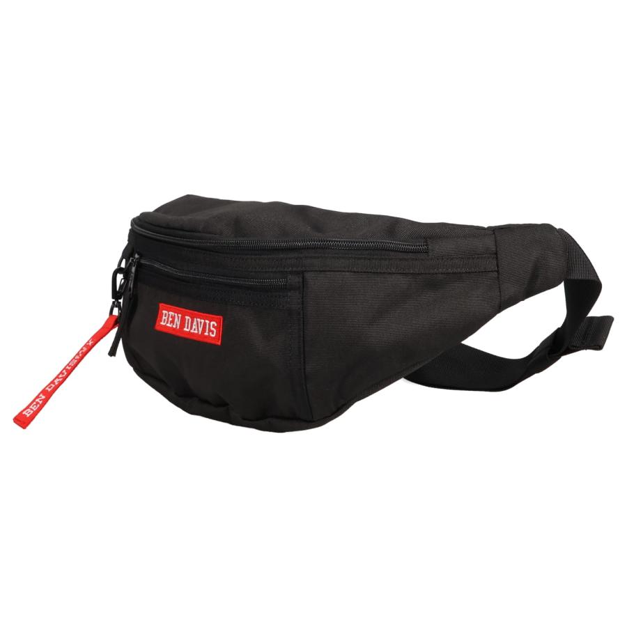 BENDAVIS ベンデイビス バッグ ウエストバッグ ボディバッグ メンズ レディース 斜めがけ 軽量 ファスナー付き LOGO TAPE WAISTBAG ブラック 黒 BDW-9274 | BEN DAVIS | 05