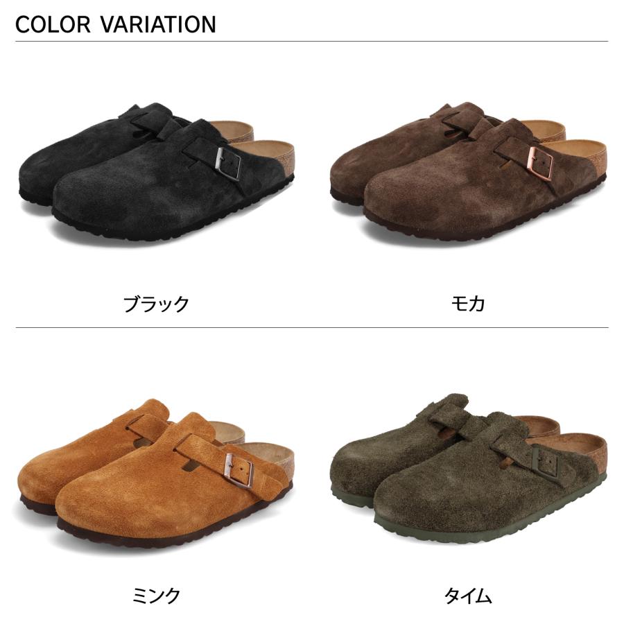 ビルケンシュトック BIRKENSTOCK ボストン サンダル メンズ レディース 普通幅 スエードレザー BOSTON ブラック ブラウン グリーン 黒 爆買の画像