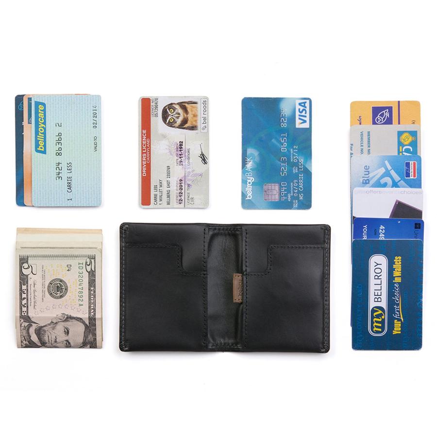 ベルロイ Bellroy 財布 二つ折り メンズ レディース 革 薄型 SLIM SLEEVE ブラック ブラウン 黒 | Bellroy | 03