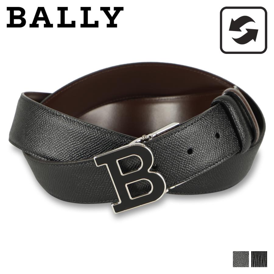 BALLY レザーベルト ブラック Bally バリー レザーベルト メンズ リバーシブル 本革 35mm B