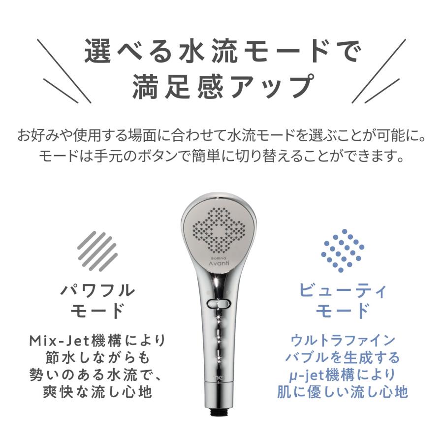 Bollina（ボリーナ） シャワーヘッド アヴァンティ ライトターン機能