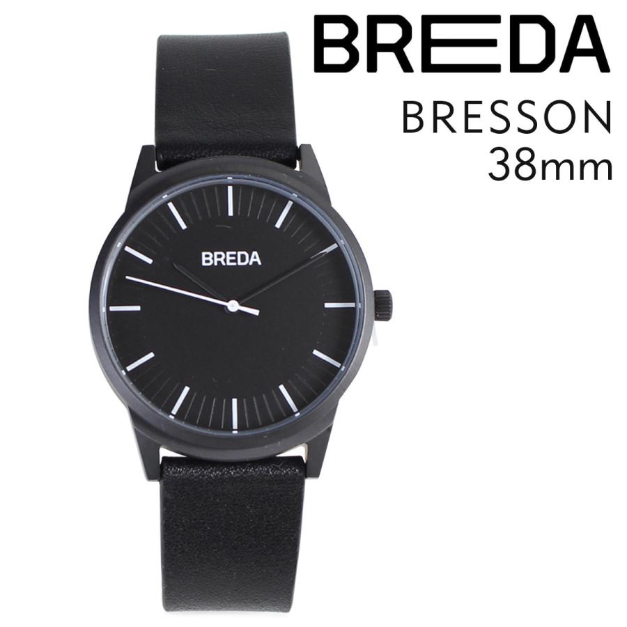 海外輸入 最大95％オフ ブレダ BREDA 腕時計 38mm メンズ 時計 ブレッソン BRESSON 5020C ブラック 黒