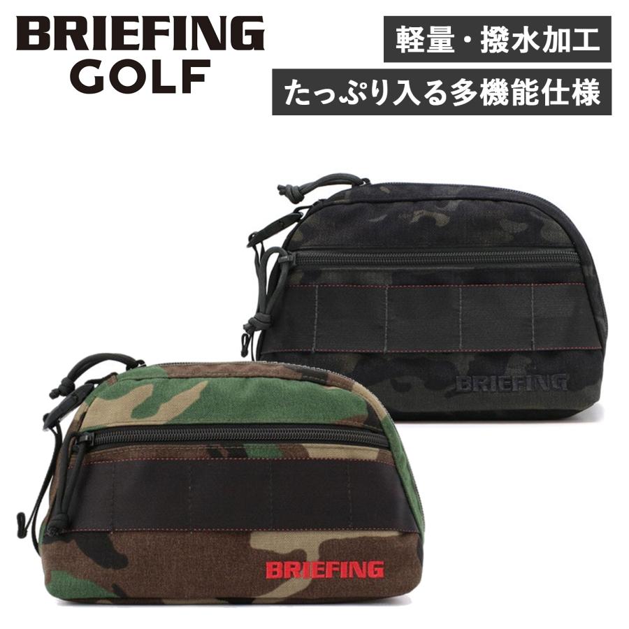 BRIEFING GOLF ブリーフィングゴルフ カモフラ柄　ラウンドポーチ BRIEFING GOLF（ブリーフィングゴルフ） ブリーフィング ゴルフ ポーチ