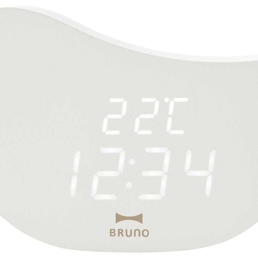 BRUNO（ブルーノ） 時計 置き時計 モチーフクロック 日付表示 温度表示