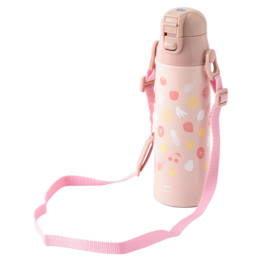 BRUNO新品未使用ピンク BRUNO（ブルーノ） ステンレスボトル 水筒 キッズ 570ml 580ml 肩掛け