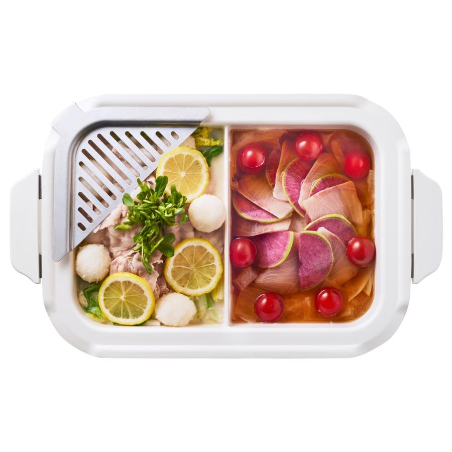 BRUNO（ブルーノ） セラミックコート仕切り鍋 1.6L コンパクトホット