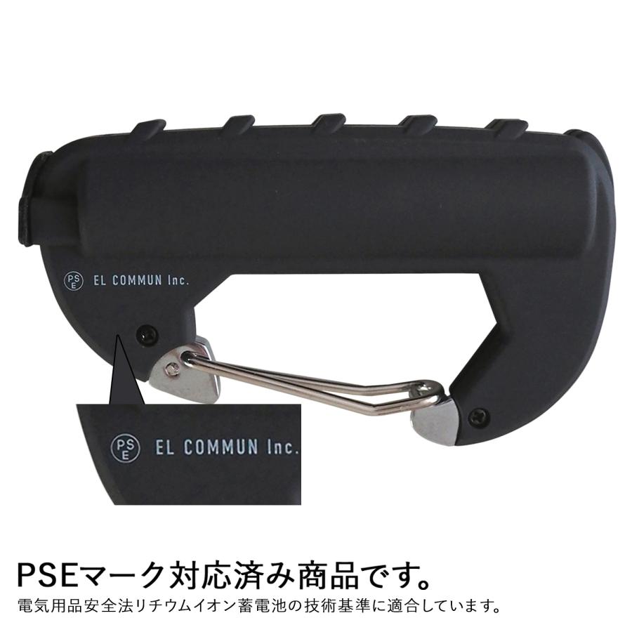 カラビナバッテリー CARABINER BATTERY モバイルバッテリー 充電器 3000mAh 軽量 ブラック ベージュ カーキ 黒 CRB-001｜sneak｜09