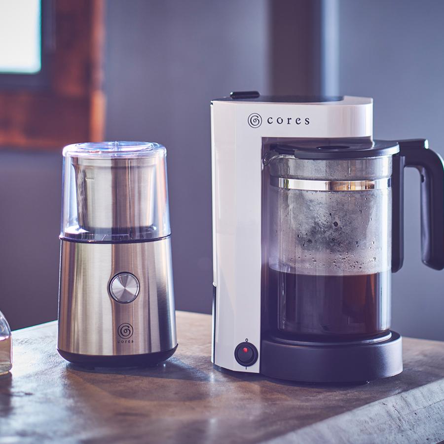 cores コレス コーヒーミル コーヒーマシーン 珈琲ミル コーヒーグラインダー 電動 BLADE COFFEE GRINDER ブラック