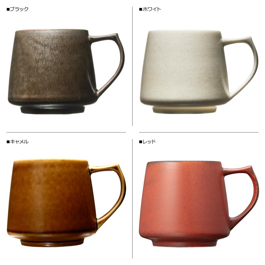 cores コレス マグカップ コーヒーカップ キキ マグ 320ml 美濃焼 ブラック ホワイト キャメル レッド グリーン イエロー C811 | cores | 07