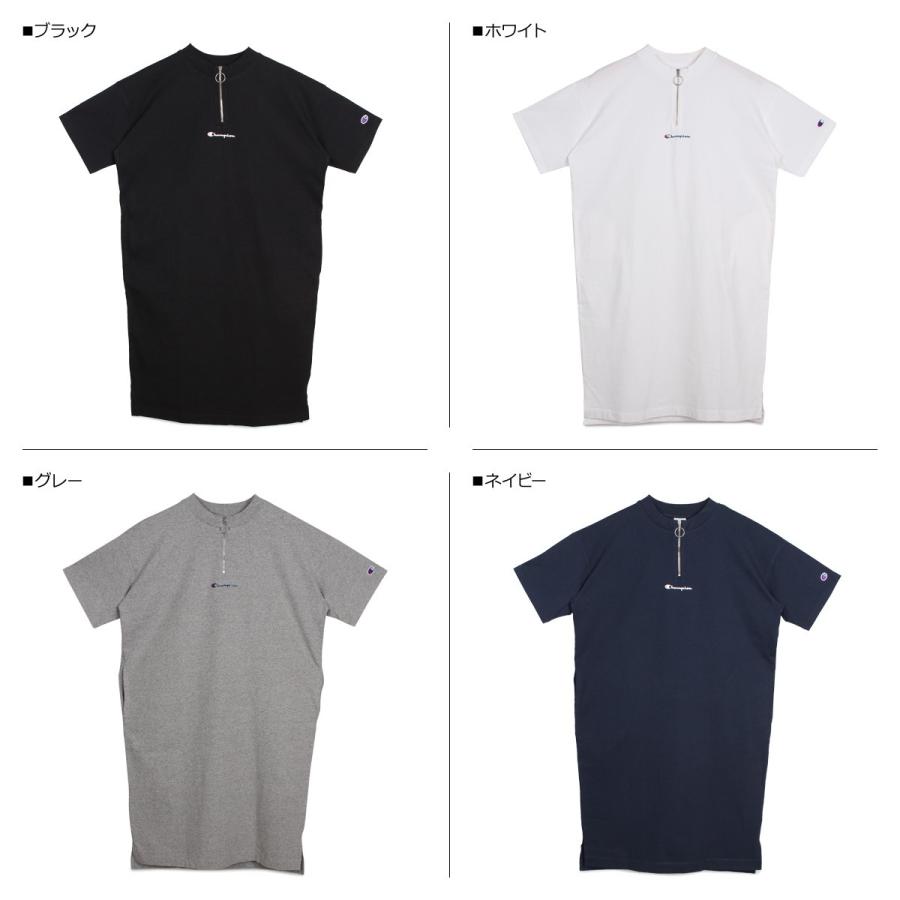 チャンピオン Champion ワンピース ミディアム 半袖 レディース Half Zip Onepiece ブラック ホワイト グレー ネイビー 黒 白 Cw R305 Chm Cw R305 スニークオンラインショップ 通販 Yahoo ショッピング
