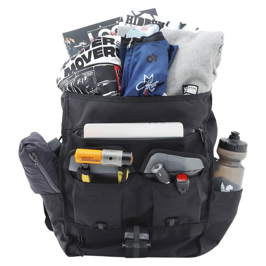 クローム CHROME リュック バッグ バックパック ワルシャワ メンズ レディース 30L 大容量 防水 WARSAW 30L PACK ブラック 黒 BG390 | CHROME | 15