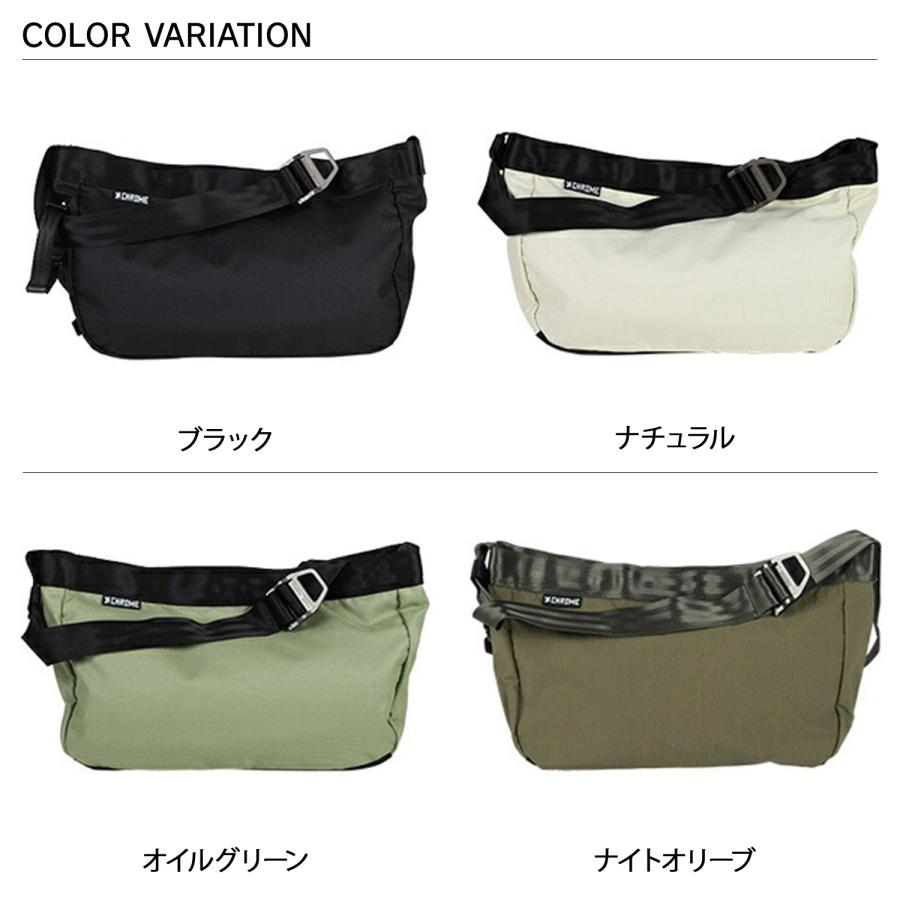 クローム CHROME ショルダーバッグ メッセンジャー メンズ レディース 9L 耐水 MESSENGER SM ブラック ホワイト グリーン 黒 白 JP198