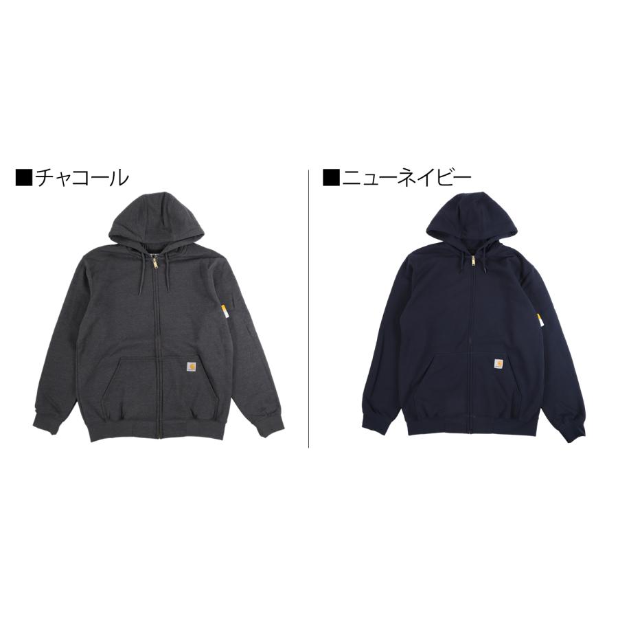 カーハート carhartt パーカー スウェット メンズ ジップ 裏起毛 MIDWEIGHT HOODED ZIP FRONT SWEAT K122｜sneak｜09