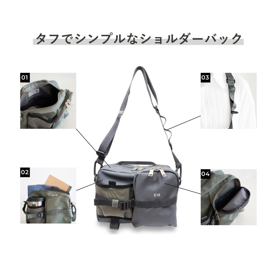 CIE シー ショルダーバッグ グリッド3 メンズ レディース 肩掛け 防水 撥水 GRID3 SHOULDER BAG-03 32065｜sneak｜06