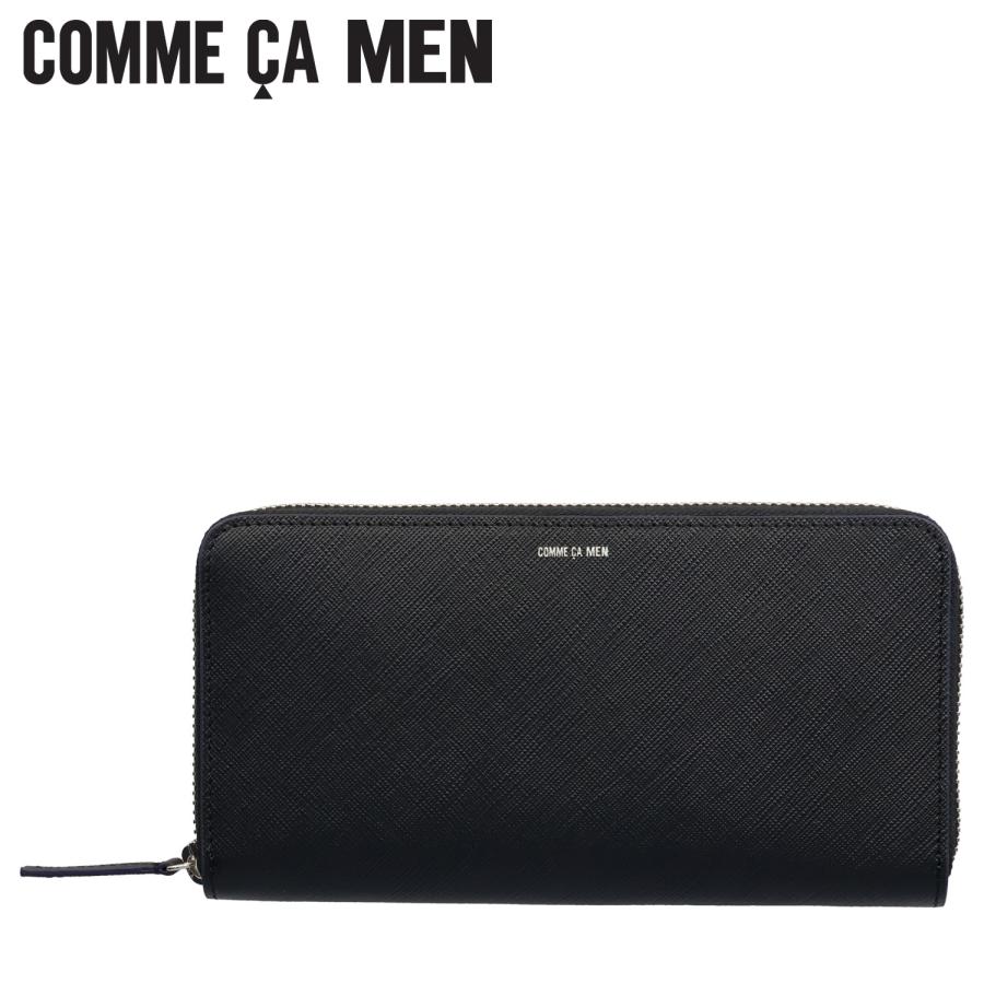 COMME CA MEN コムサメン 財布 長財布 メンズ レディース ラウンドファスナー 本革 ブラック 黒 6753 COMME CA MEN（コムサメン） 長財布 メンズ レディース ラウンド